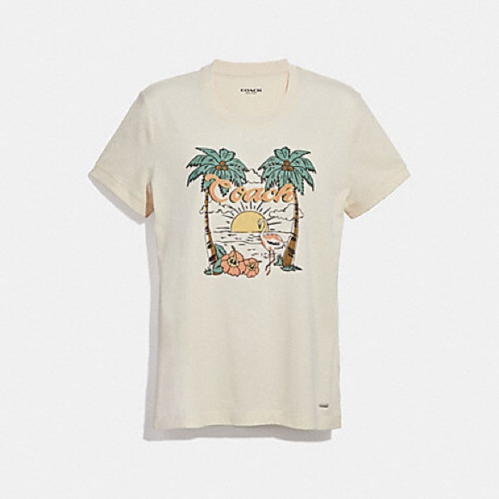 Coach Chalk Blue Hawaii tee M